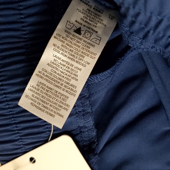 Jaanuu Women's Navy Skinny Pull-On Scrubs Pockets Bottoms Pants Nurses Medical🆕 - Picture 6 of 9